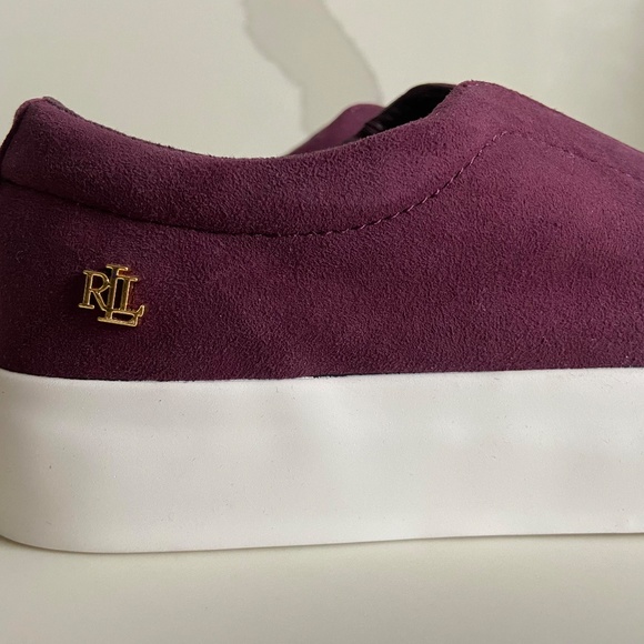 BRAND NEW LAUREN RALPH LAUREN SANGRIA WINE PLATFORM SNEAKERS FALL ACADEMIA - Picture 3 of 7